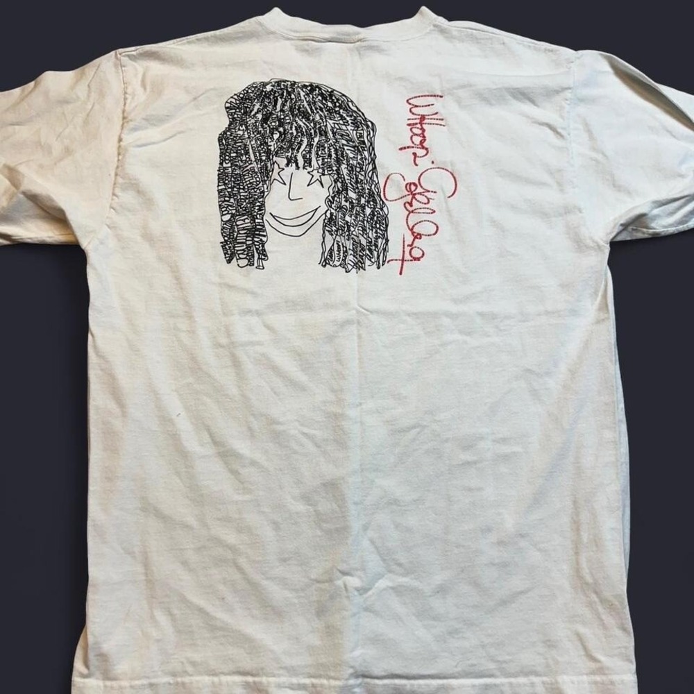 Vintage Planet Hollywood‎ Shirt Mens Large White Graphic Whoopi Goldberg Flaw